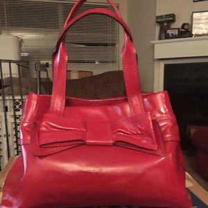 Kate Spade red bowtie purse